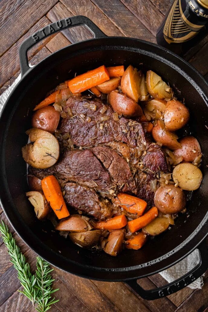 Guinness Pot Roast Recipo - Dinner, then Dessert