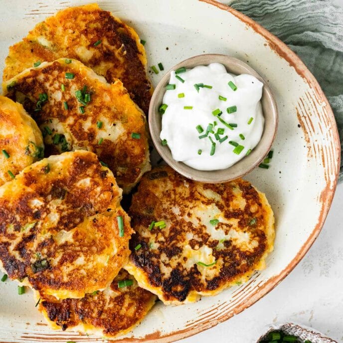 Mashed Potato Pancakes Recipe - Dinner, then Dessert