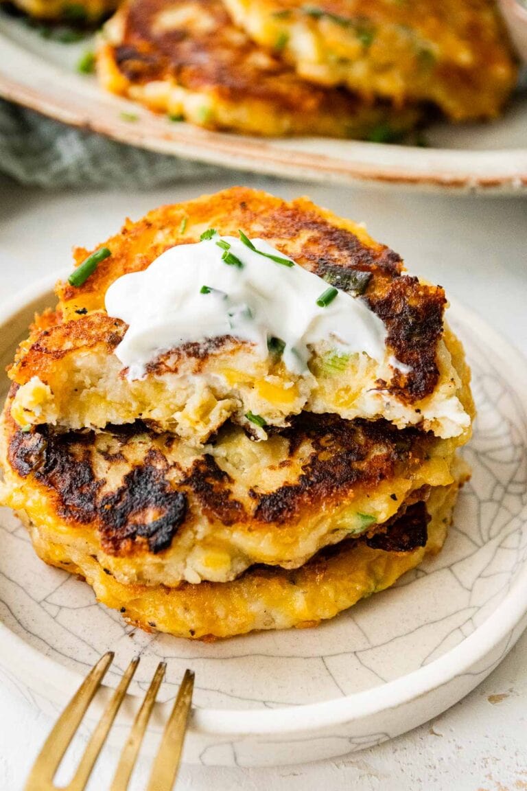 Mashed Potato Pancakes Recipe Dinner, then Dessert