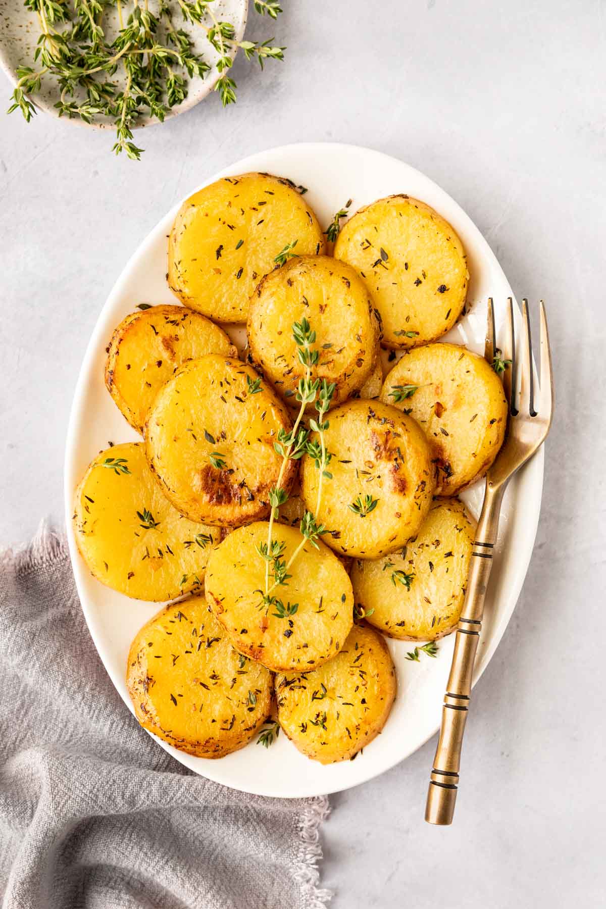 Melting Potatoes on serving platter