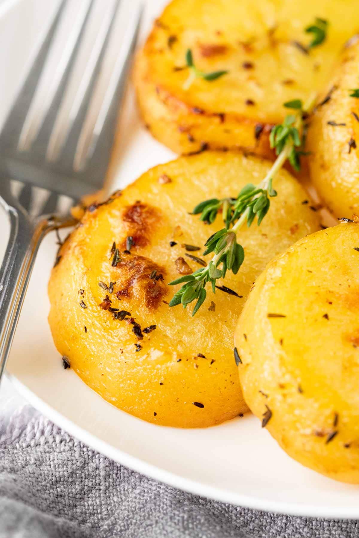 Melting Potatoes on serving plate