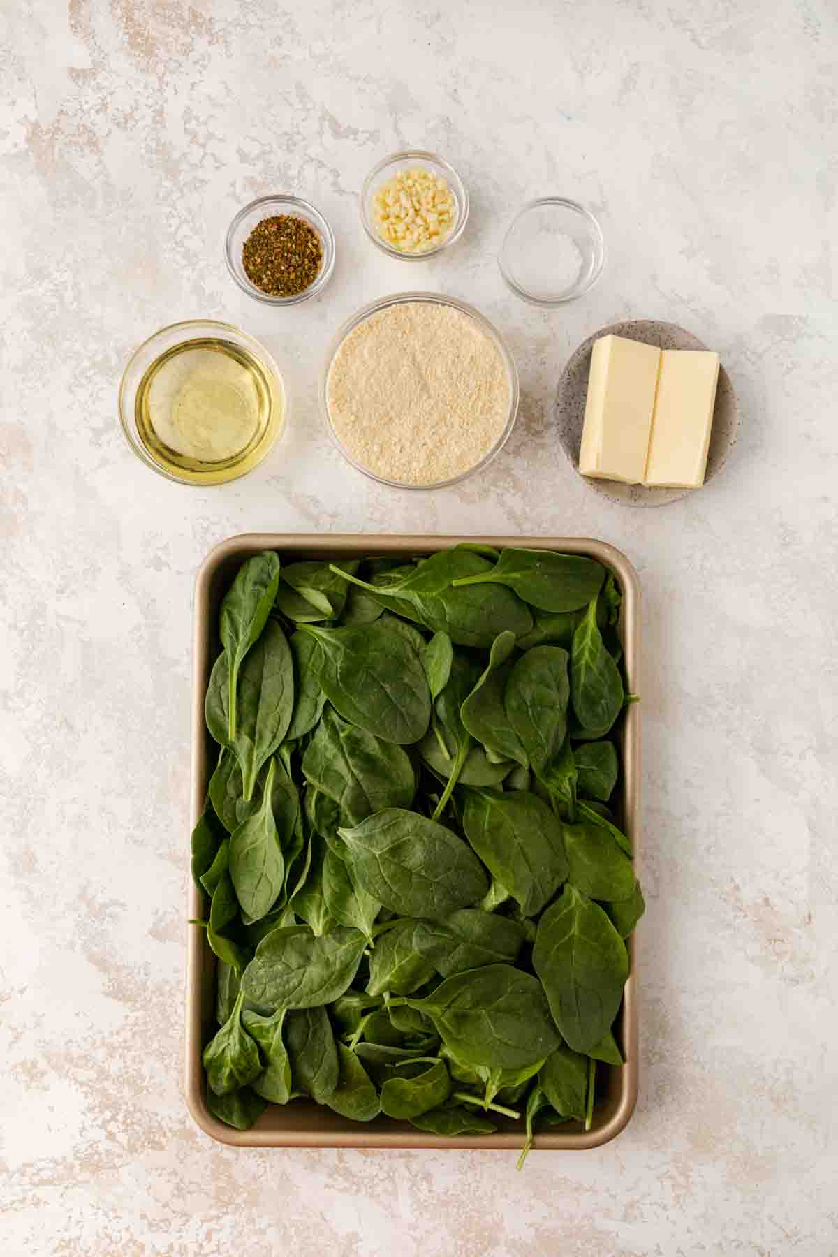 Parmesan Spinach Casserole ingredients