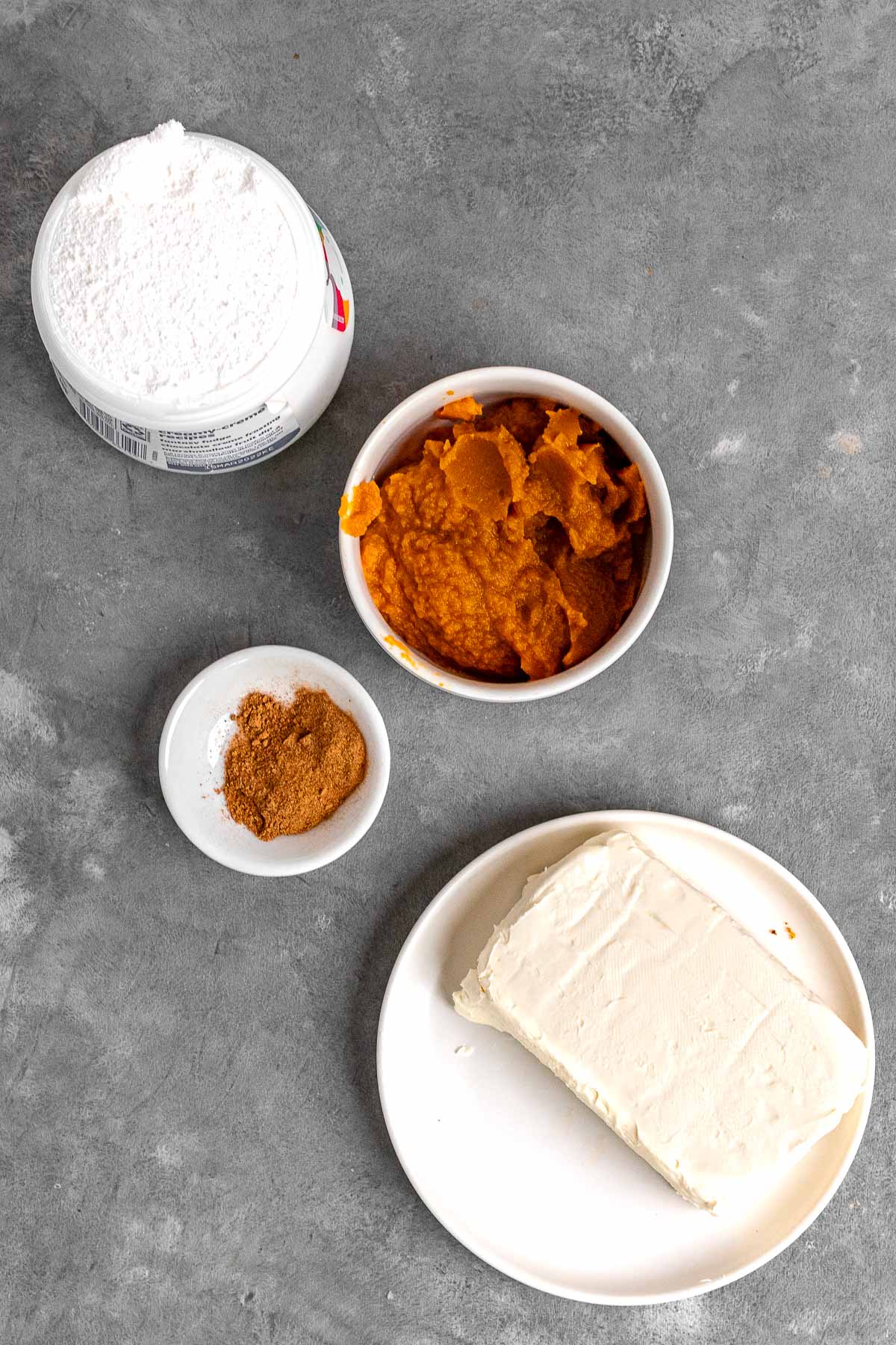 Pumpkin Fluff Dip ingredients