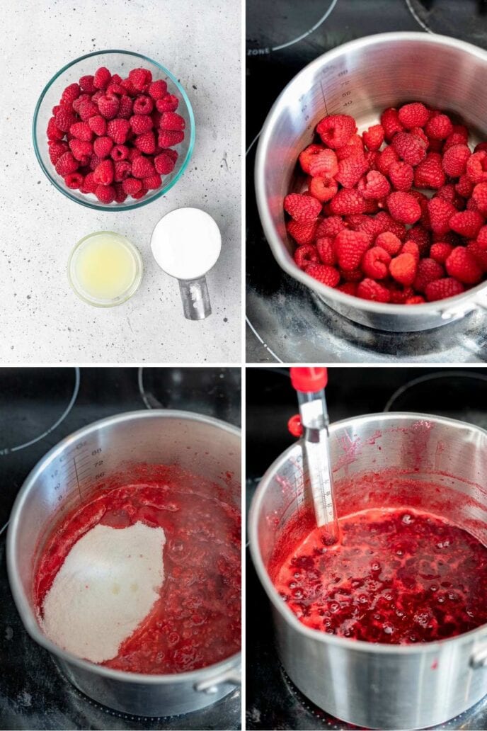 Easy Raspberry Jam (No Pectin!) Recipe - Dinner, then Dessert