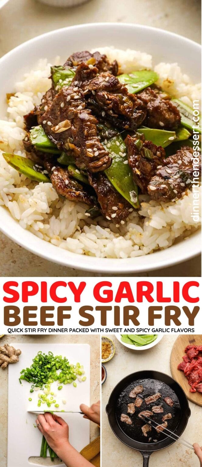 Spicy Garlic Beef Stir Fry Recipe Dinner Then Dessert 1229