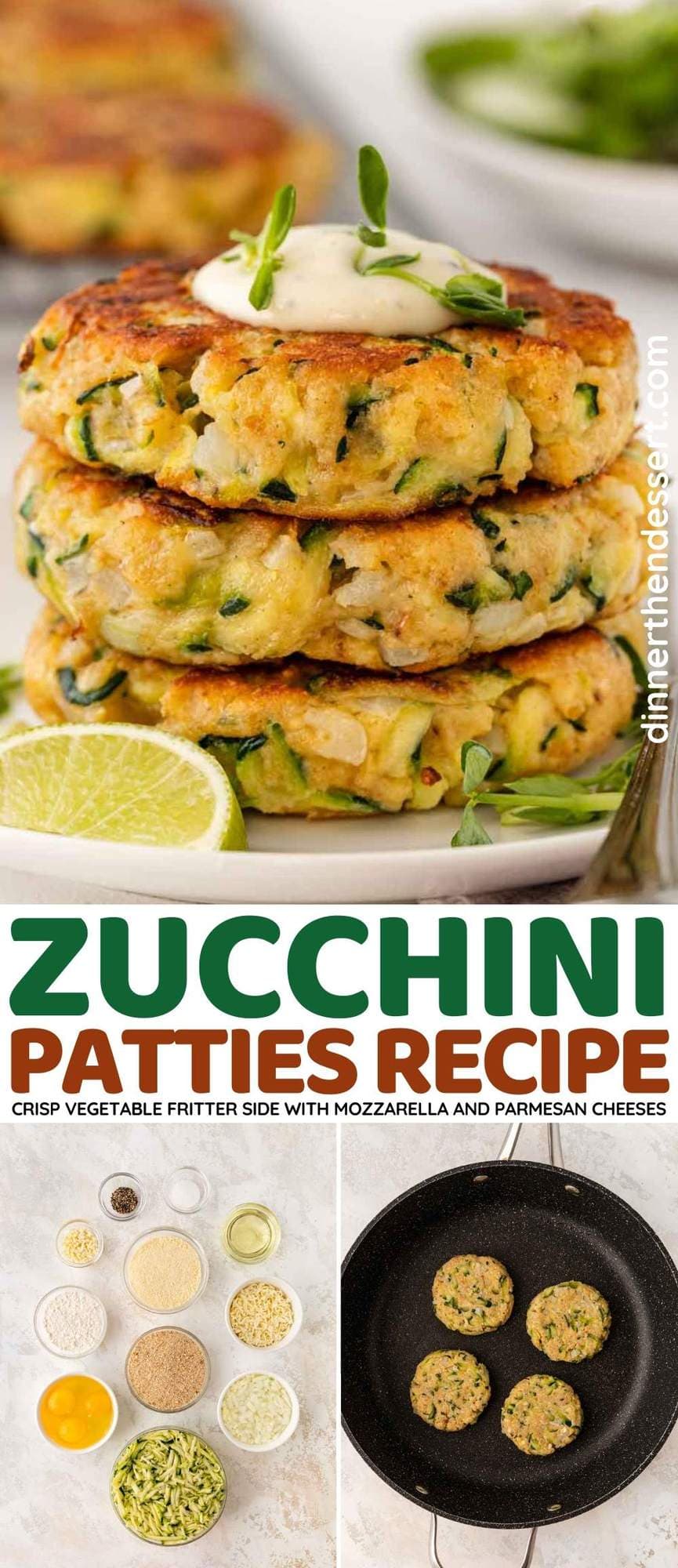 Zucchini Patties collage