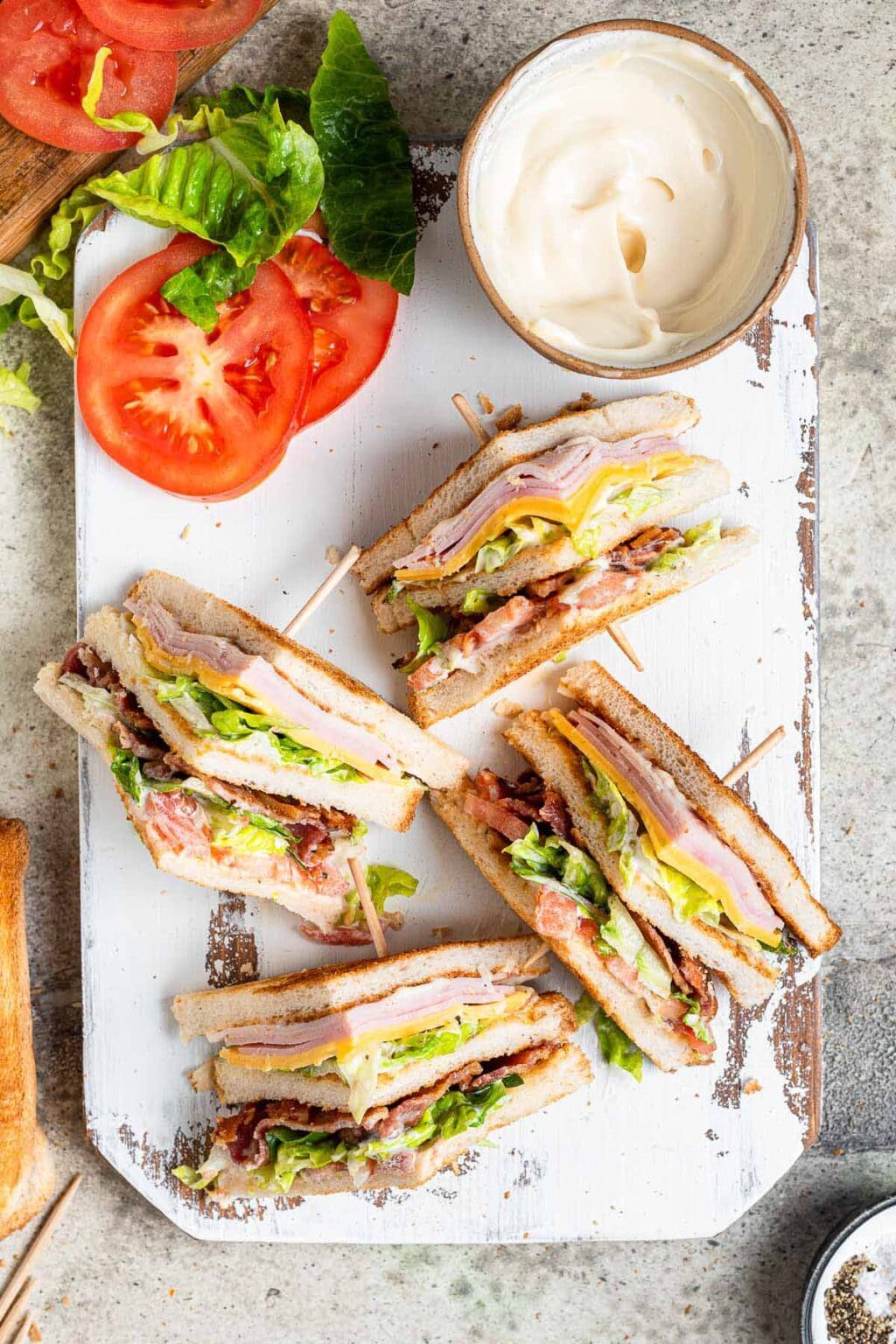 Triple Decker Club Sandwich Recipe Dinner, then Dessert