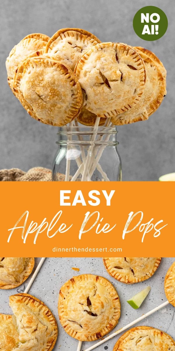 Pin pic for dessert pops with a banner in the middle