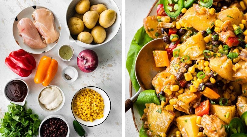 BBQ Chicken Potato Salad