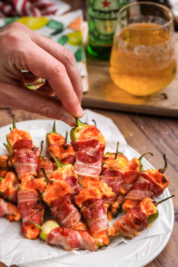 Bacon Jalapeno Poppers Dinner, then Dessert