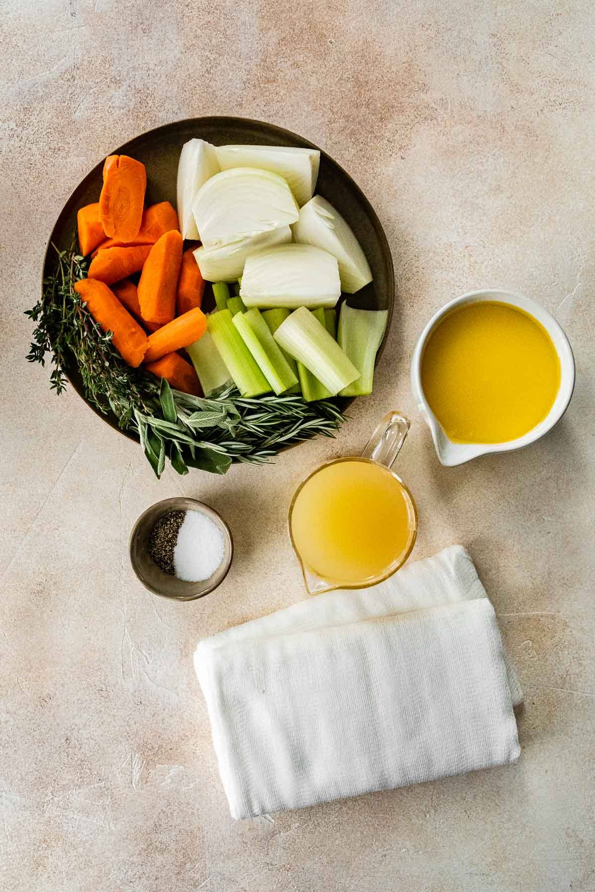 Butter Blanketed Turkey ingredients