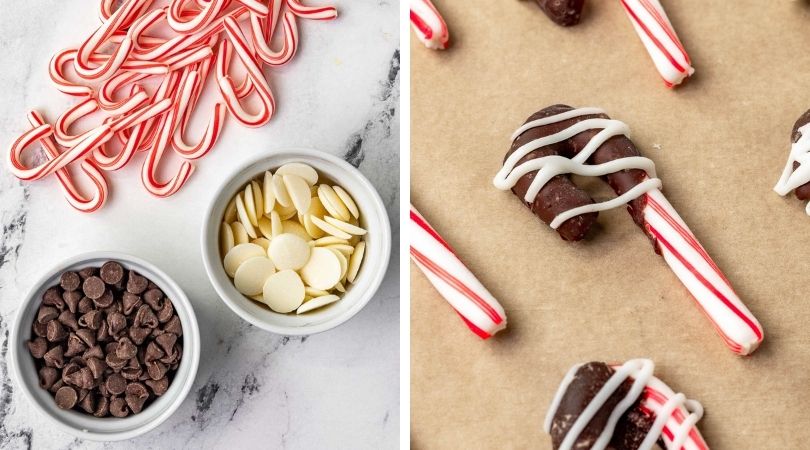 Chocolate Dipped Candy Canes Recipe - Dinner, Then Dessert