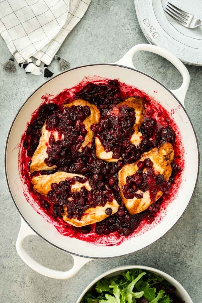 Cranberry Chicken Recipe - Dinner, then Dessert