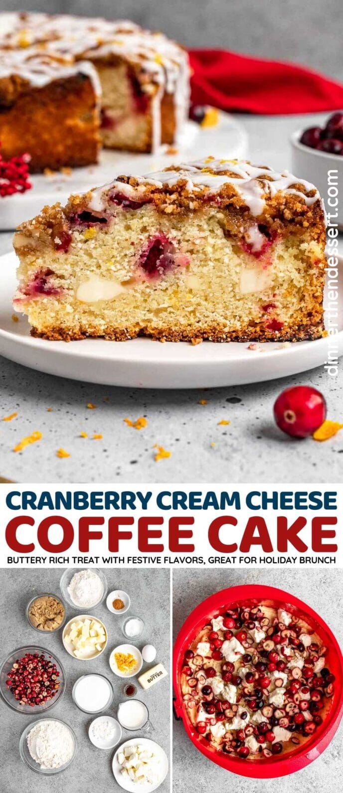 Cranberry Cream Cheese Coffee Cake Recipe Dinner, then Dessert