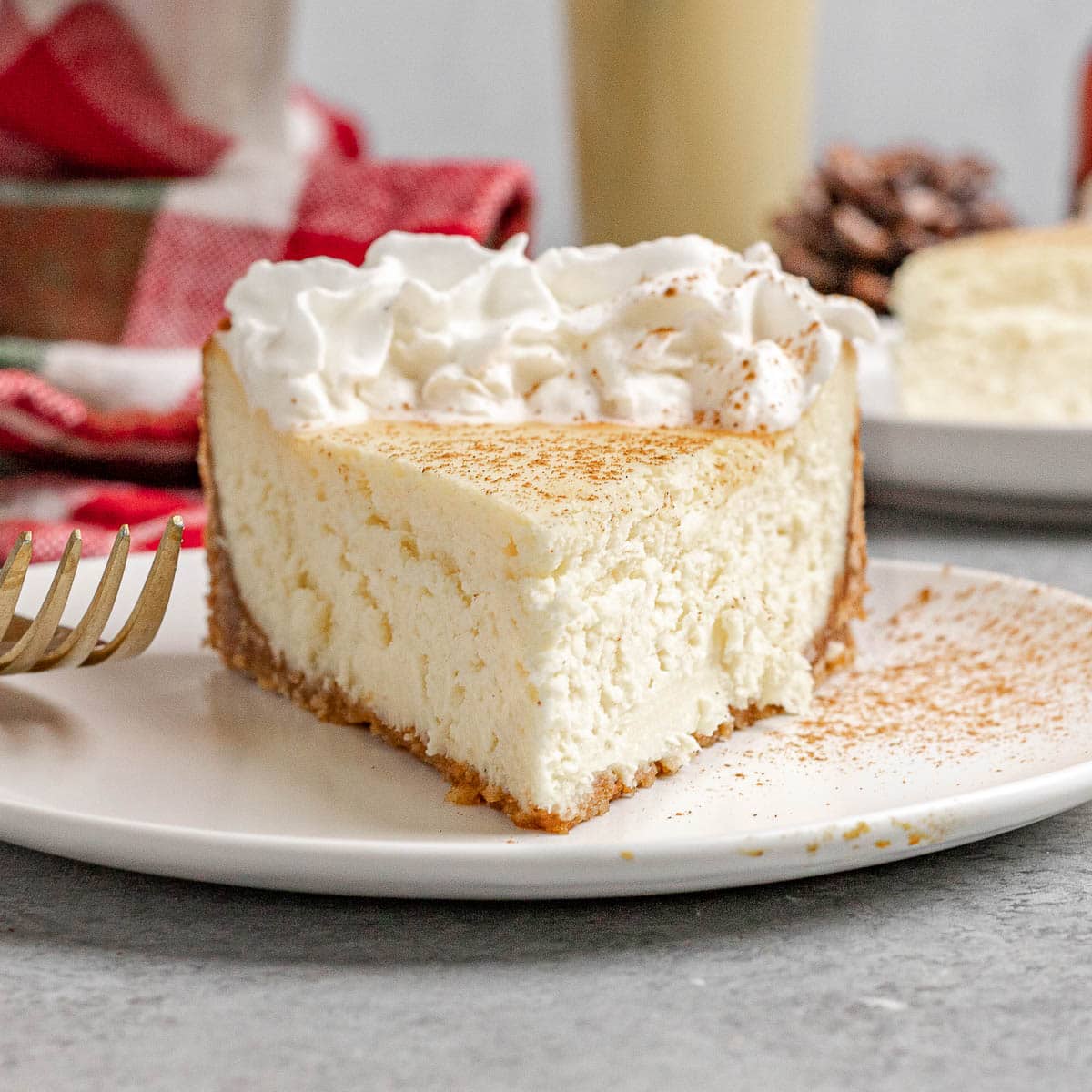 Eggnog Cheesecake Recipe Dinner, then Dessert