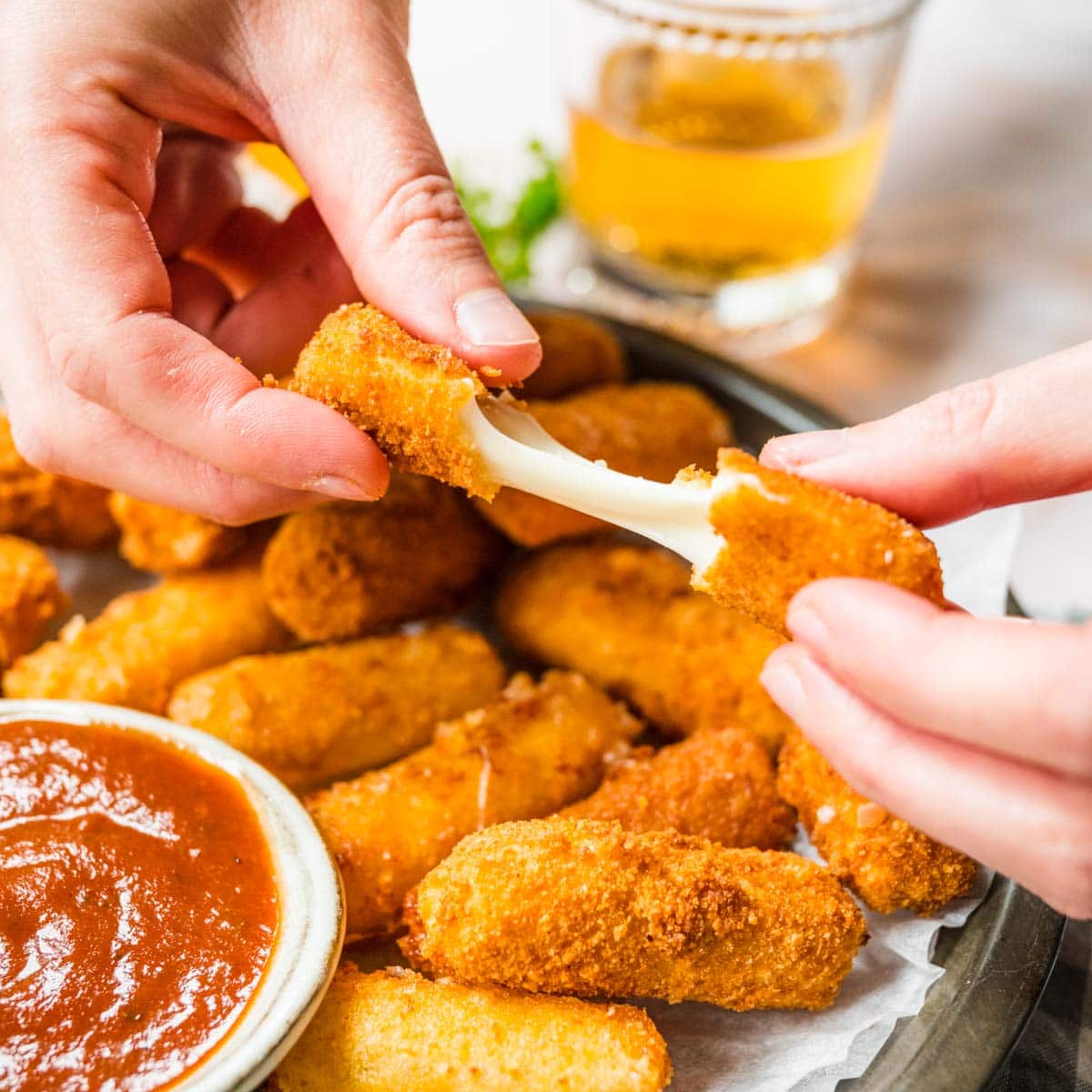 Chicken Fried Mozarella Sticks are insanely good.