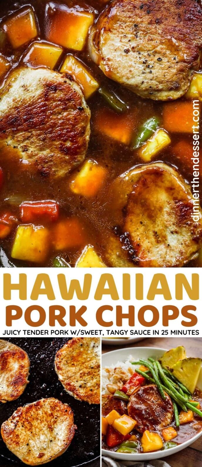 Hawaiian Pork Chops collage