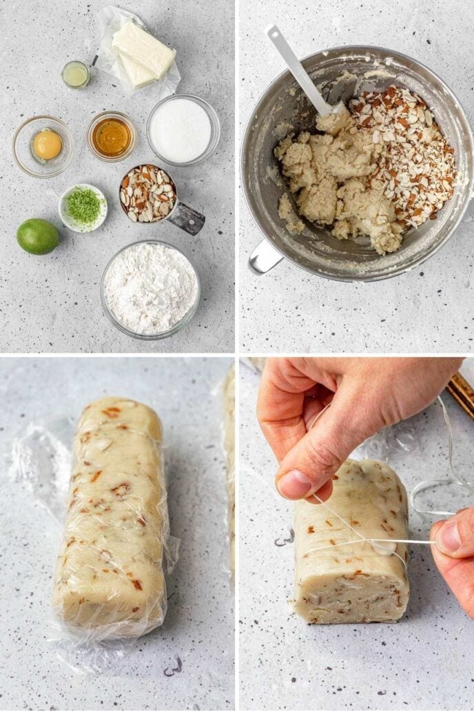 Cookie prep collage
