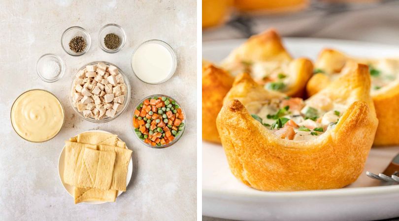 Mini Chicken Pot Pies - Easy Dinner Recipe! - Julie's Eats & Treats ®