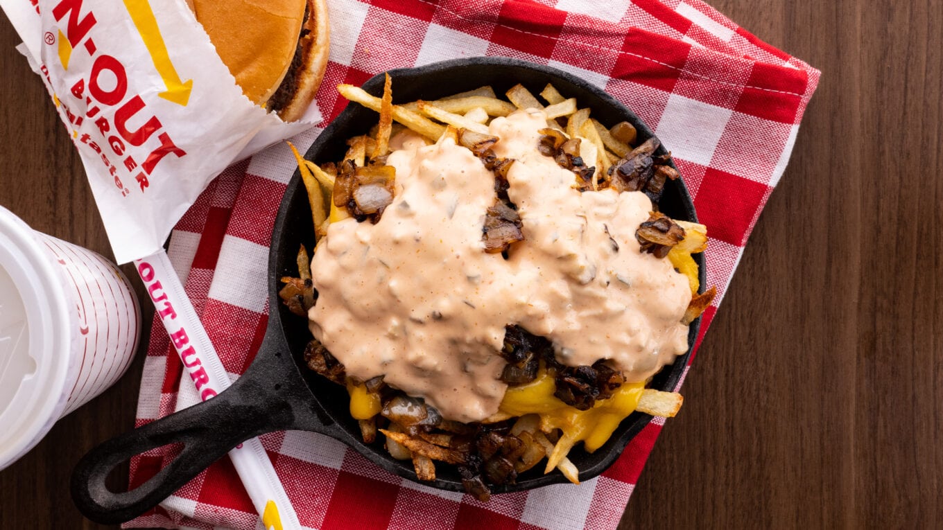 In-N-Out Animal Style French Fries overhead