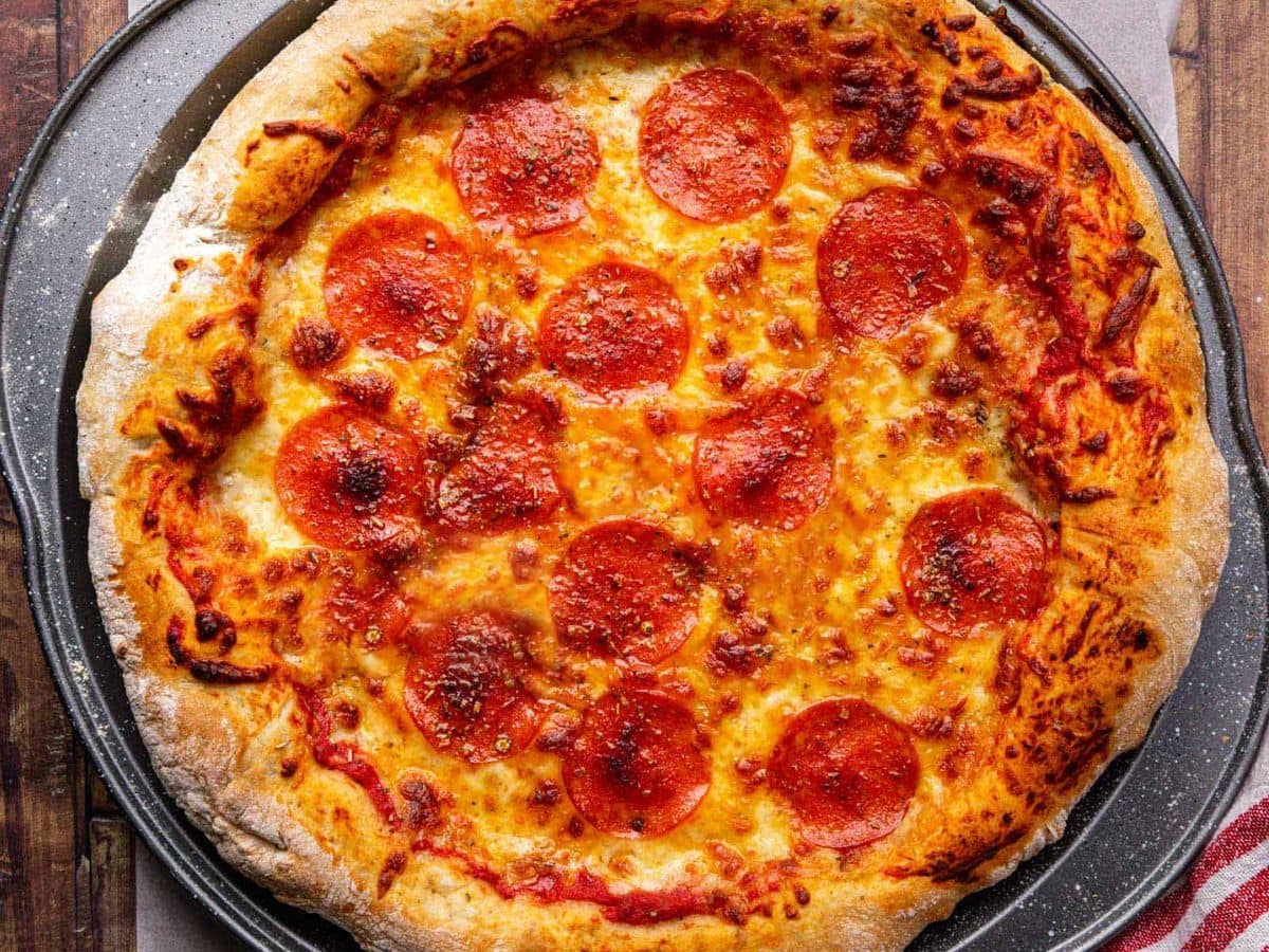 Classic Pepperoni Pizza Recipe - Dinner, then Dessert