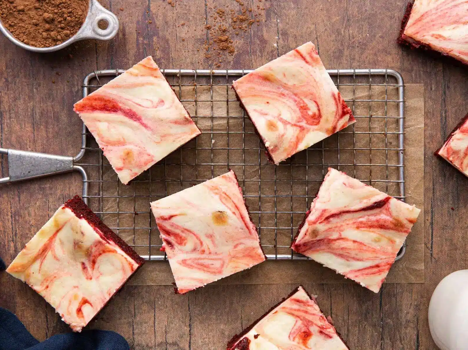 top down view of brownies