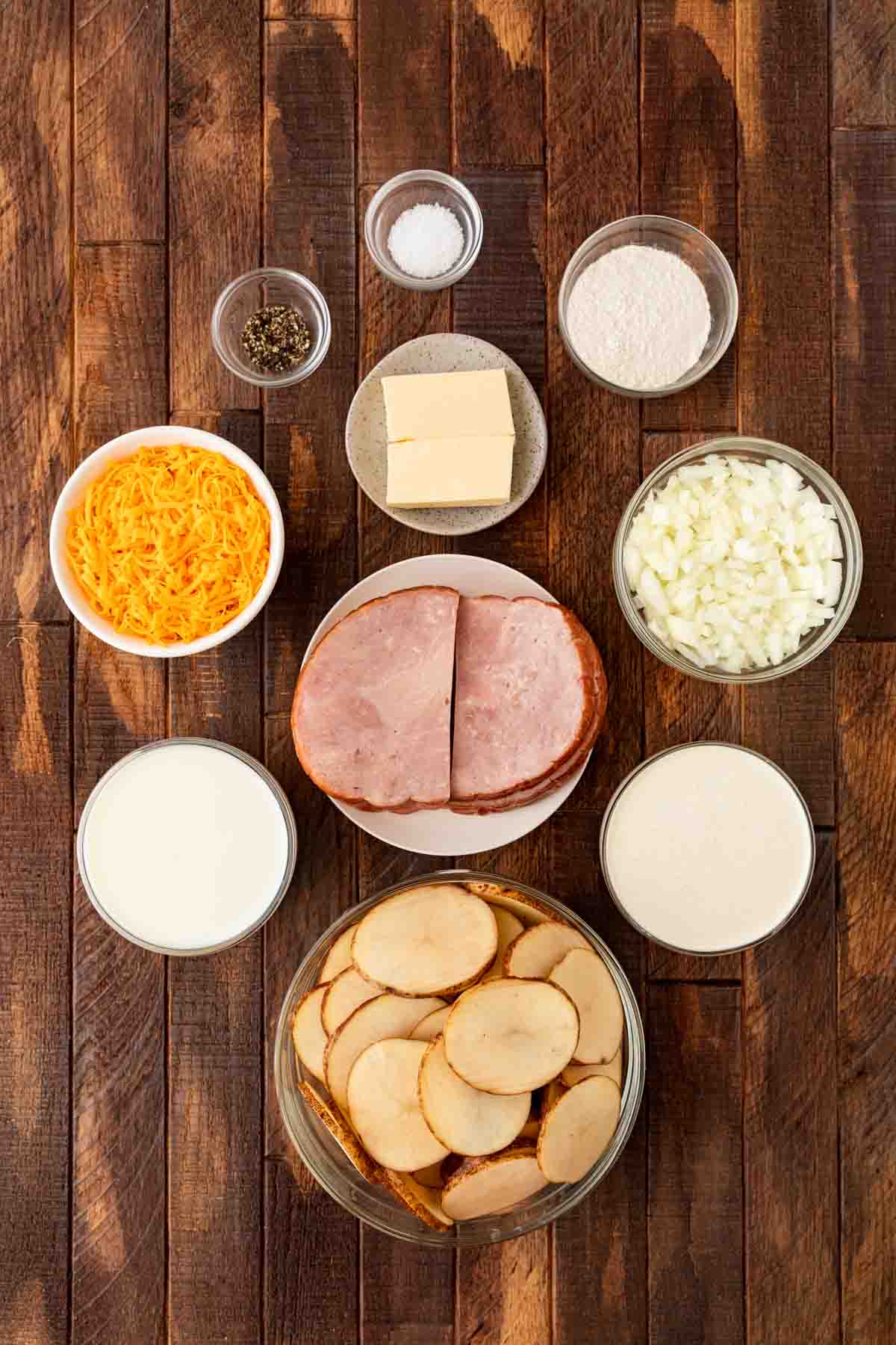 Scalloped Potatoes and Ham ingredients