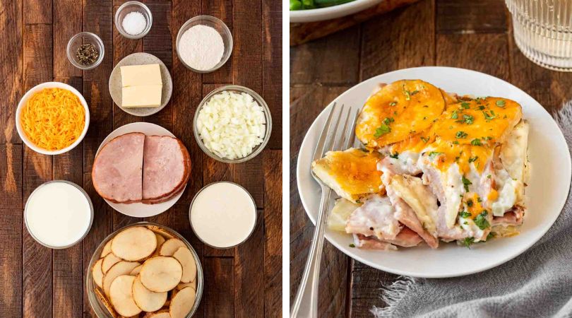 Easy Scalloped Potatoes and Ham Recipe - Dinner, then Dessert