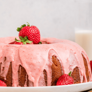 cake on plate with icing