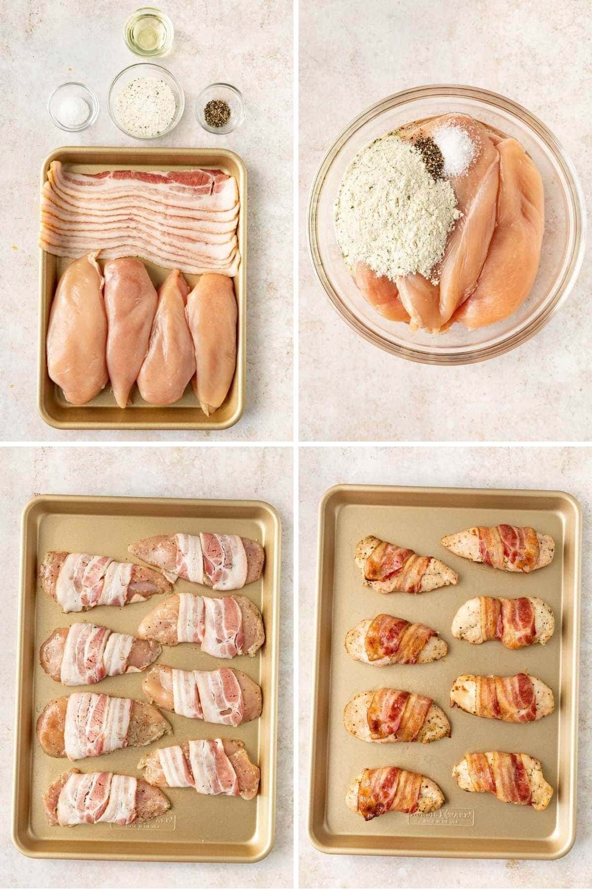 baked chicken collage how to make 