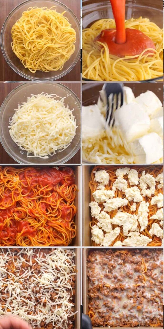 Baked Million Dollar Spaghetti Recipe [VIDEO] - Dinner, Then Dessert