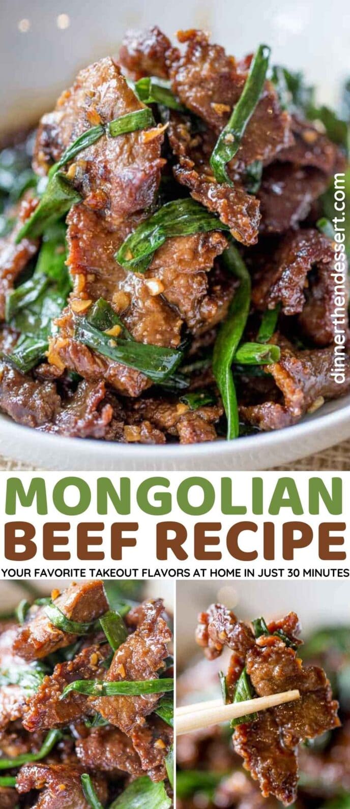 Mongolian Beef Collage