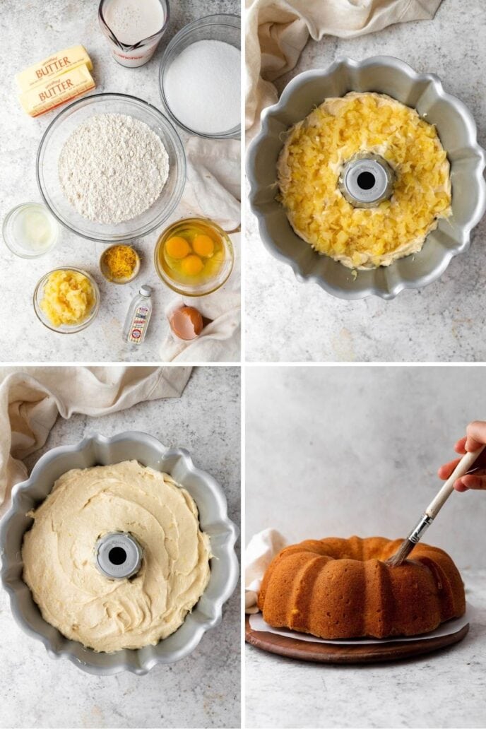 bundt cake collage