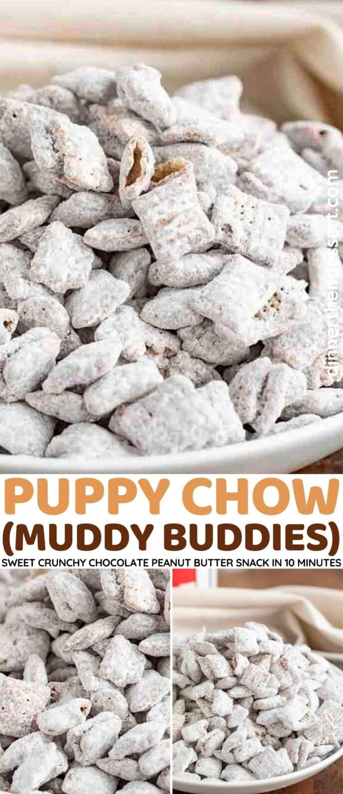 Me and My Pink Mixer: Muddy Buddies {Puppy Chow} Cupcakes