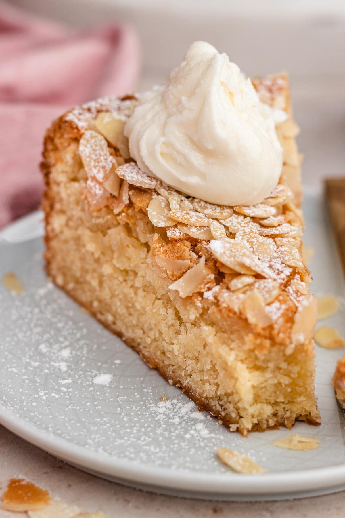 Almond Cake on plate