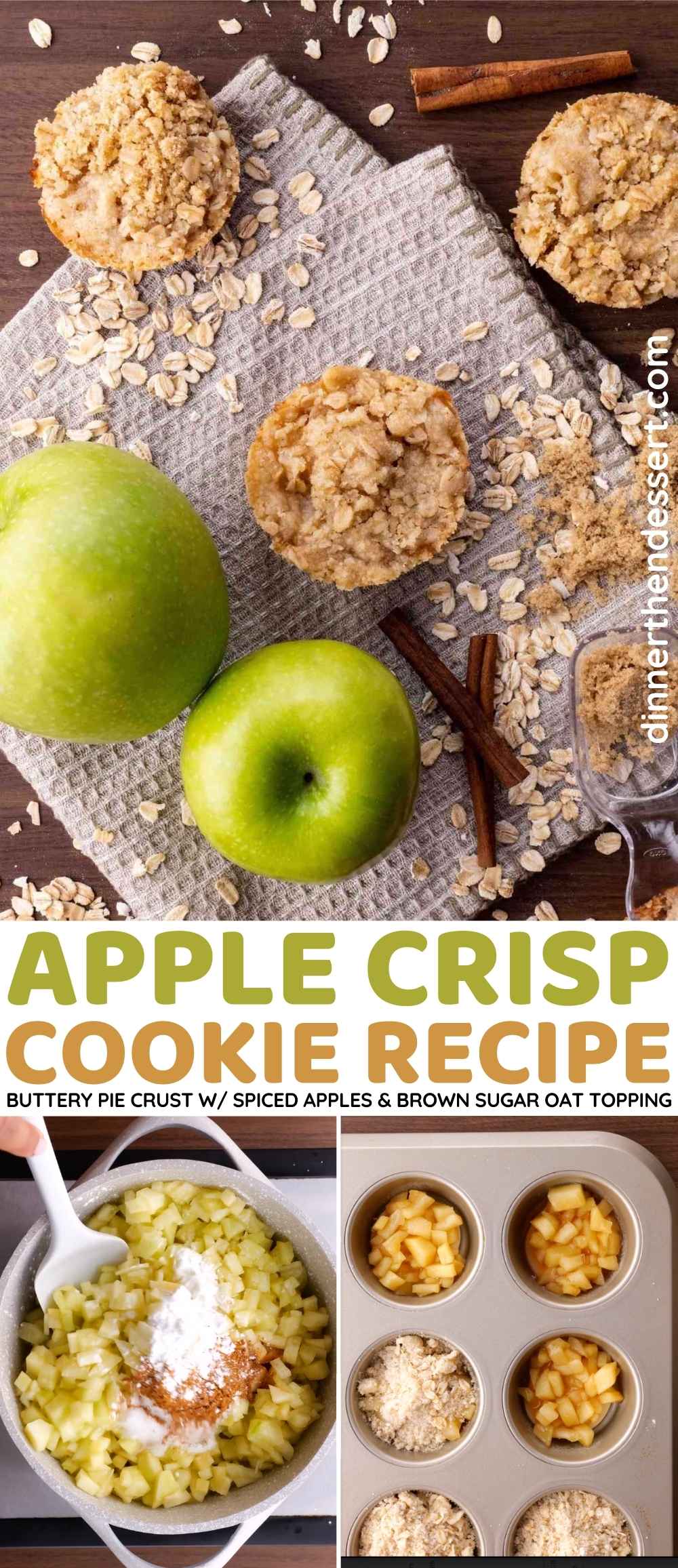 Apple Crisp Cookies Collage