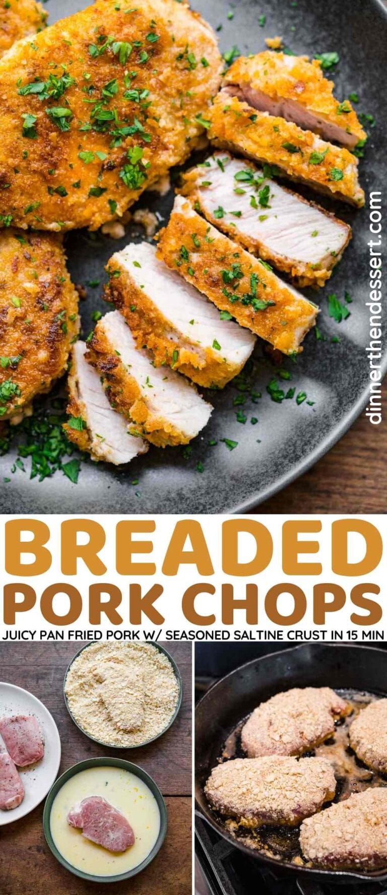 Breaded Pork Chops Recipe - Dinner, then Dessert