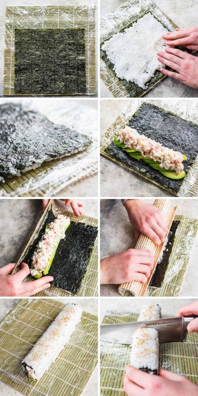 How to Make California Roll - Video and step-by-step photos