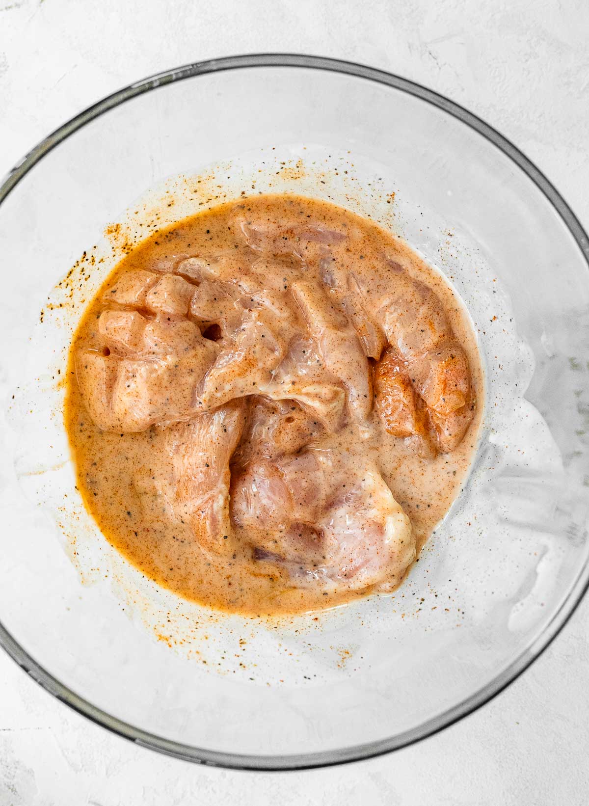 Marinating chicken