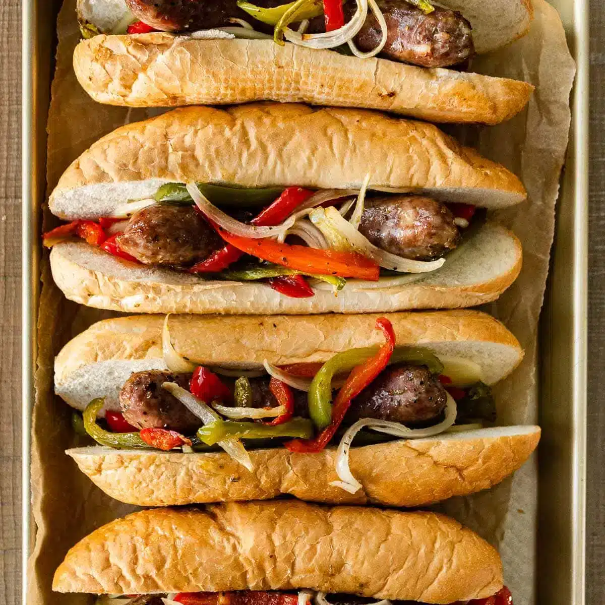 sandwiches on a sheet tray