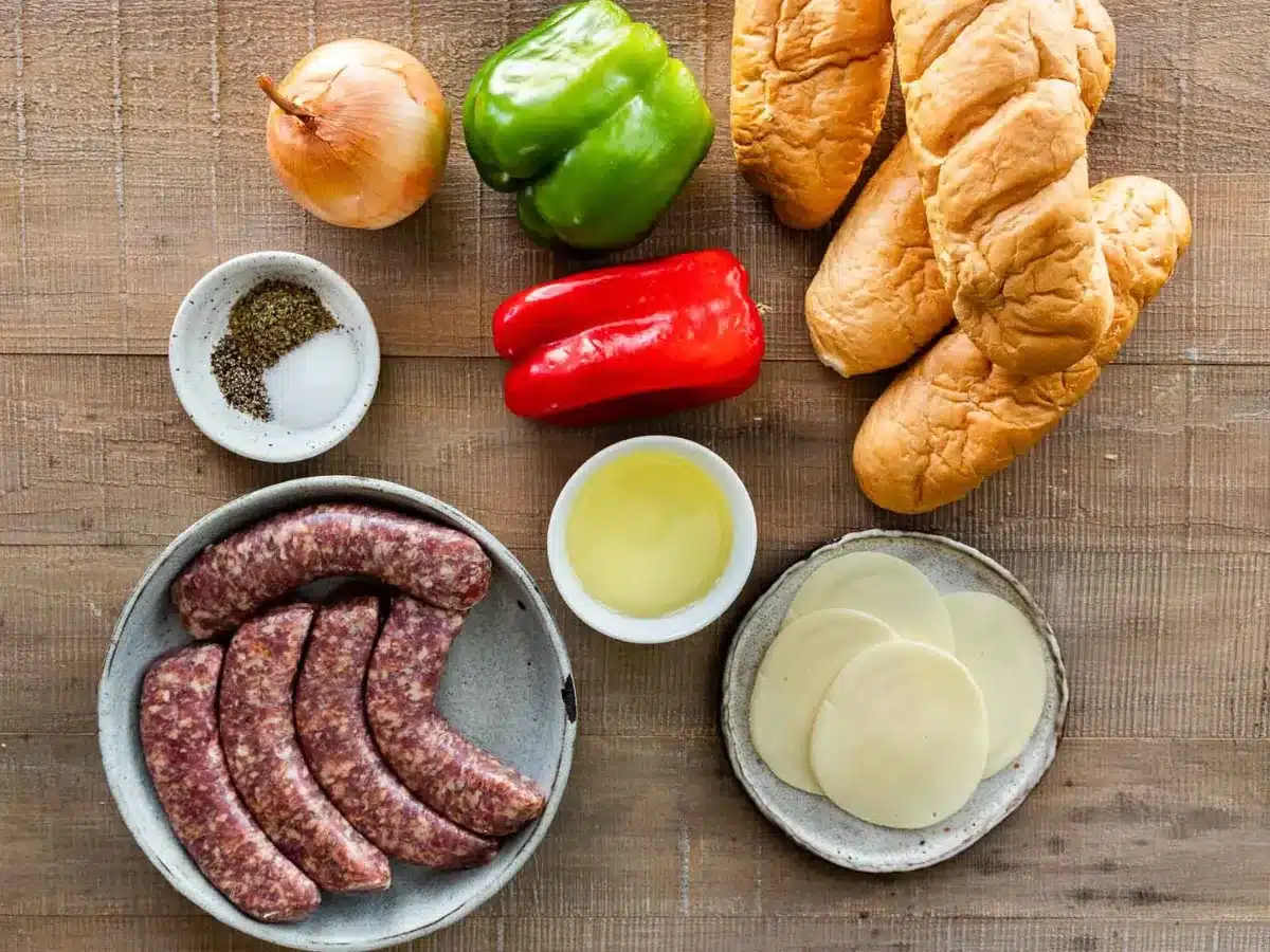 ingredients in bowls on counter
