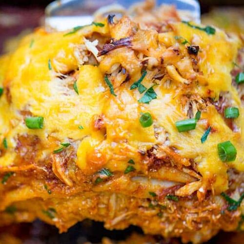 Classic Chicken Enchiladas Recipe - Dinner, then Dessert