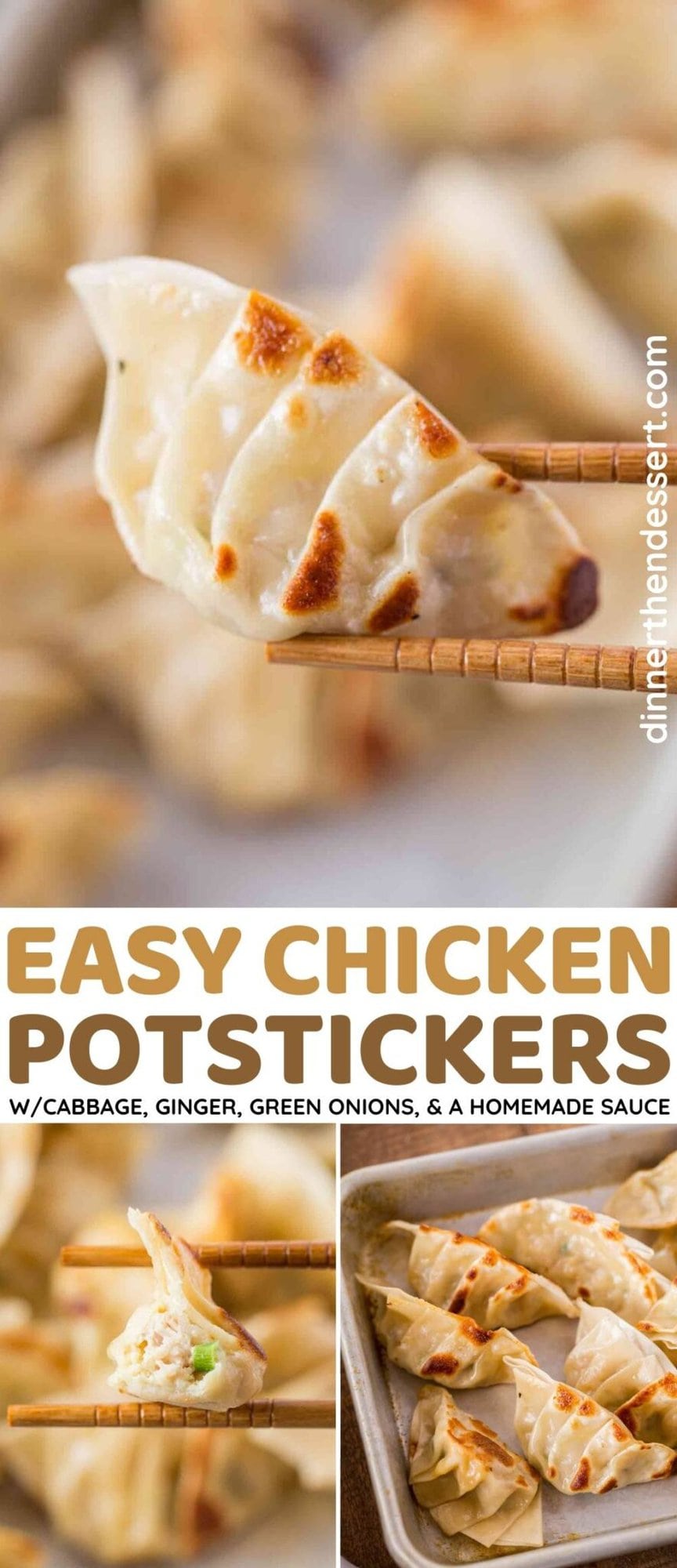 Homemade Potstickers Dinner, then Dessert