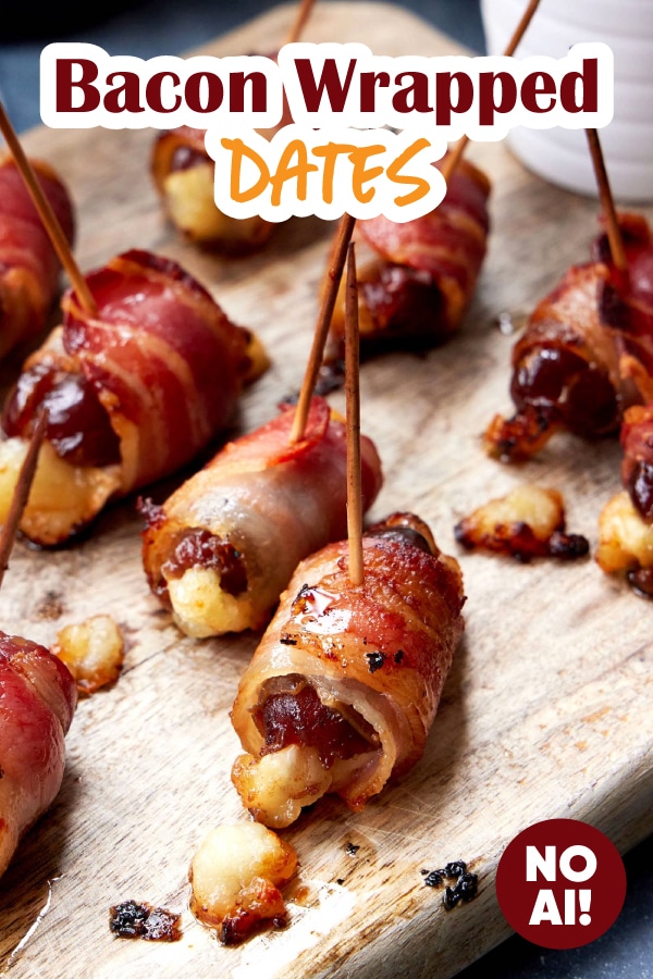 Bite-sized appetizers skewered on a toothpick.