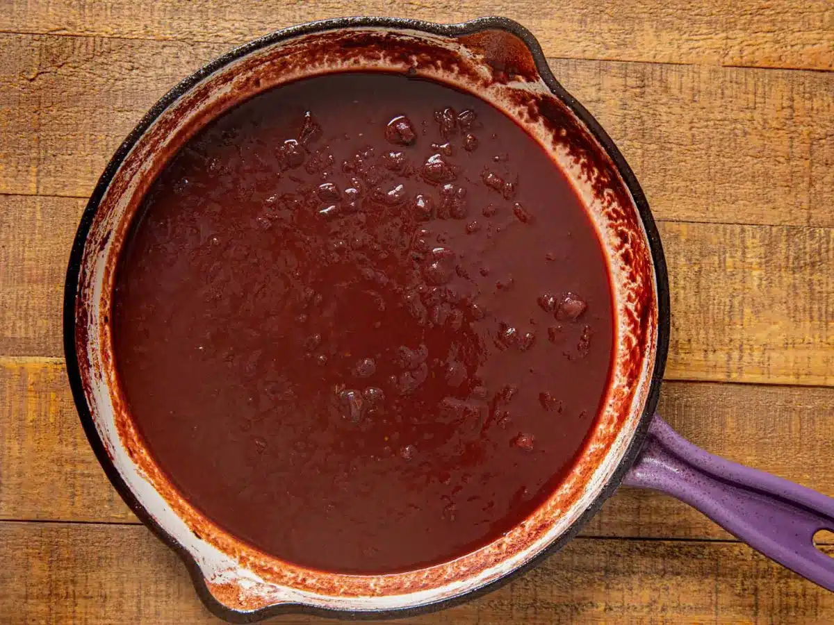 sauce in a pan 