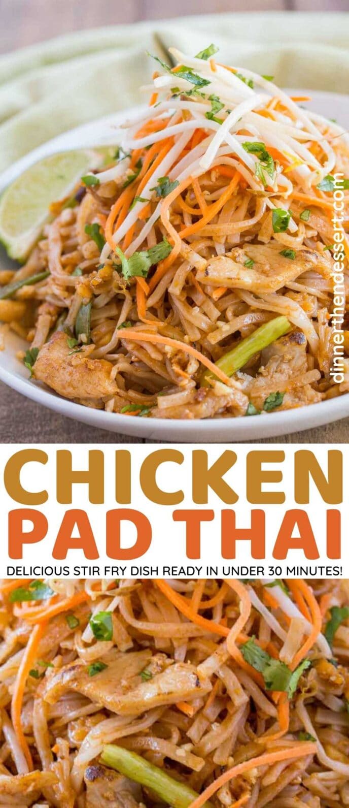 Chicken Pad Thai Collage