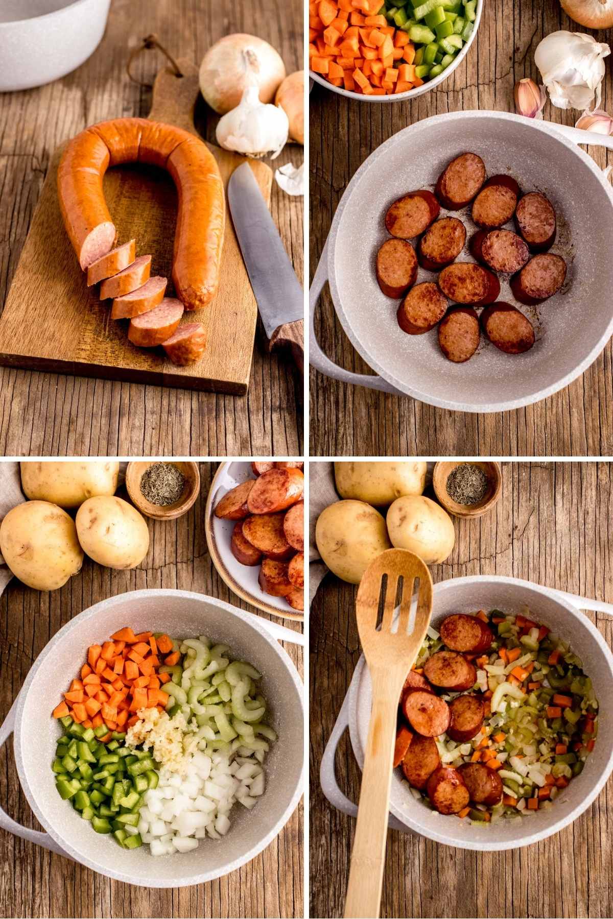 collage of ingredients in a bowl