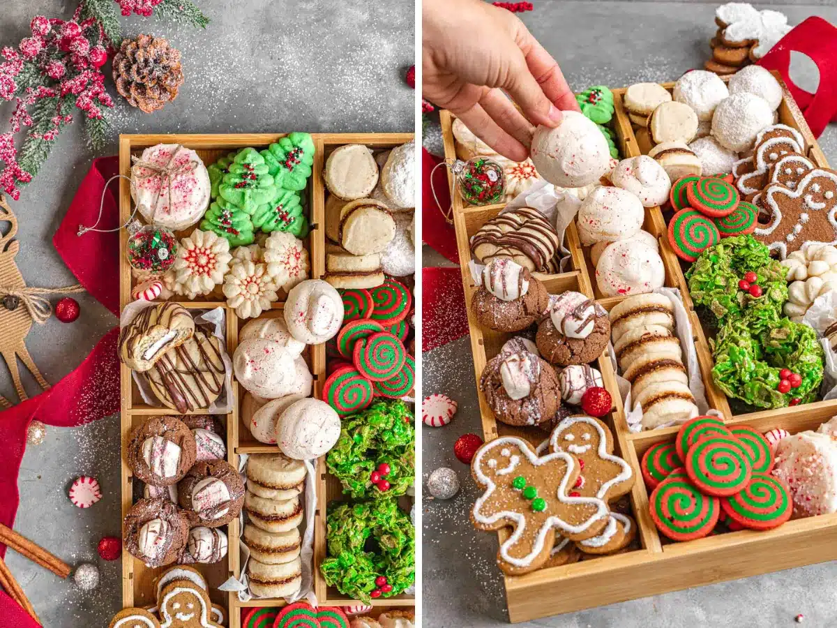 Collage of Cookie box 