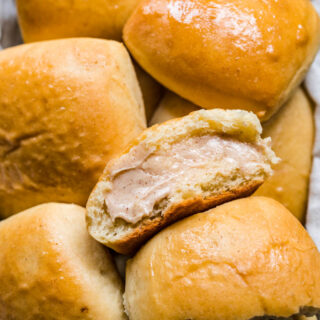 Rolls with butter.