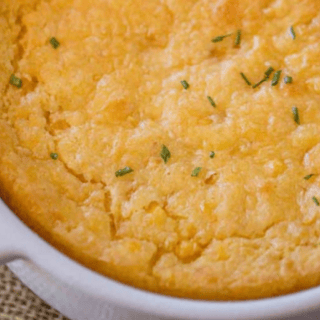 casserole in a white baking dish